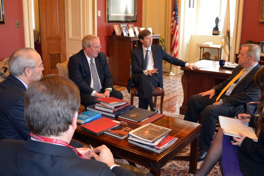 U.S. Senator Dick Durbin (D-IL) met with members of the National Association of Real Estate Investment Trusts to discuss Illinois housing issues.